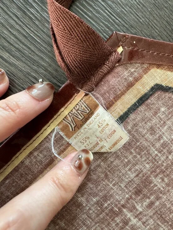 VINTAGE 80S MADE IN ENGLAND NEW CASTLE BROWN ALE APRON SARI FABRICS PREOWNED - Picture 11 of 16